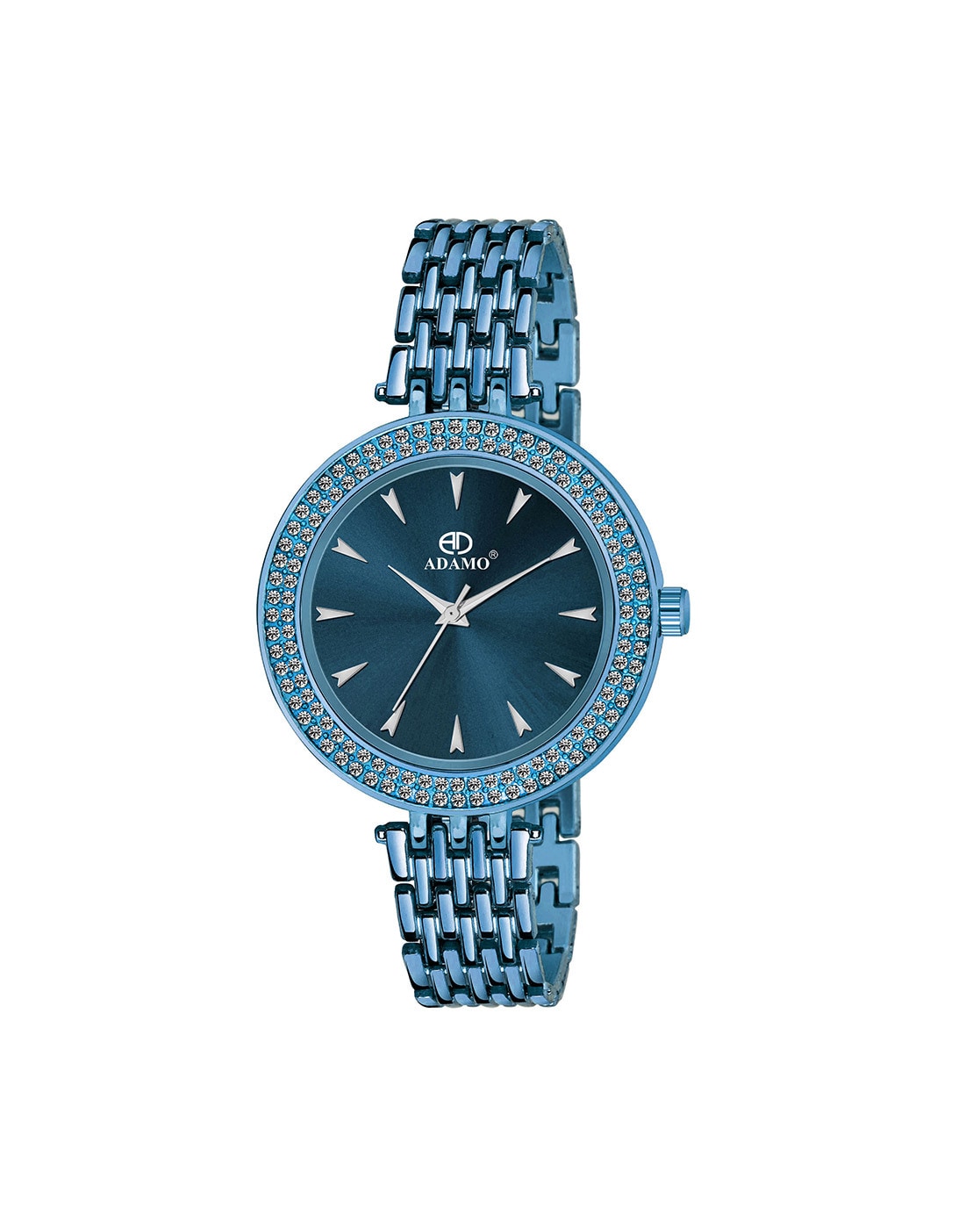 Adamo analog blue dial clearance women's watch