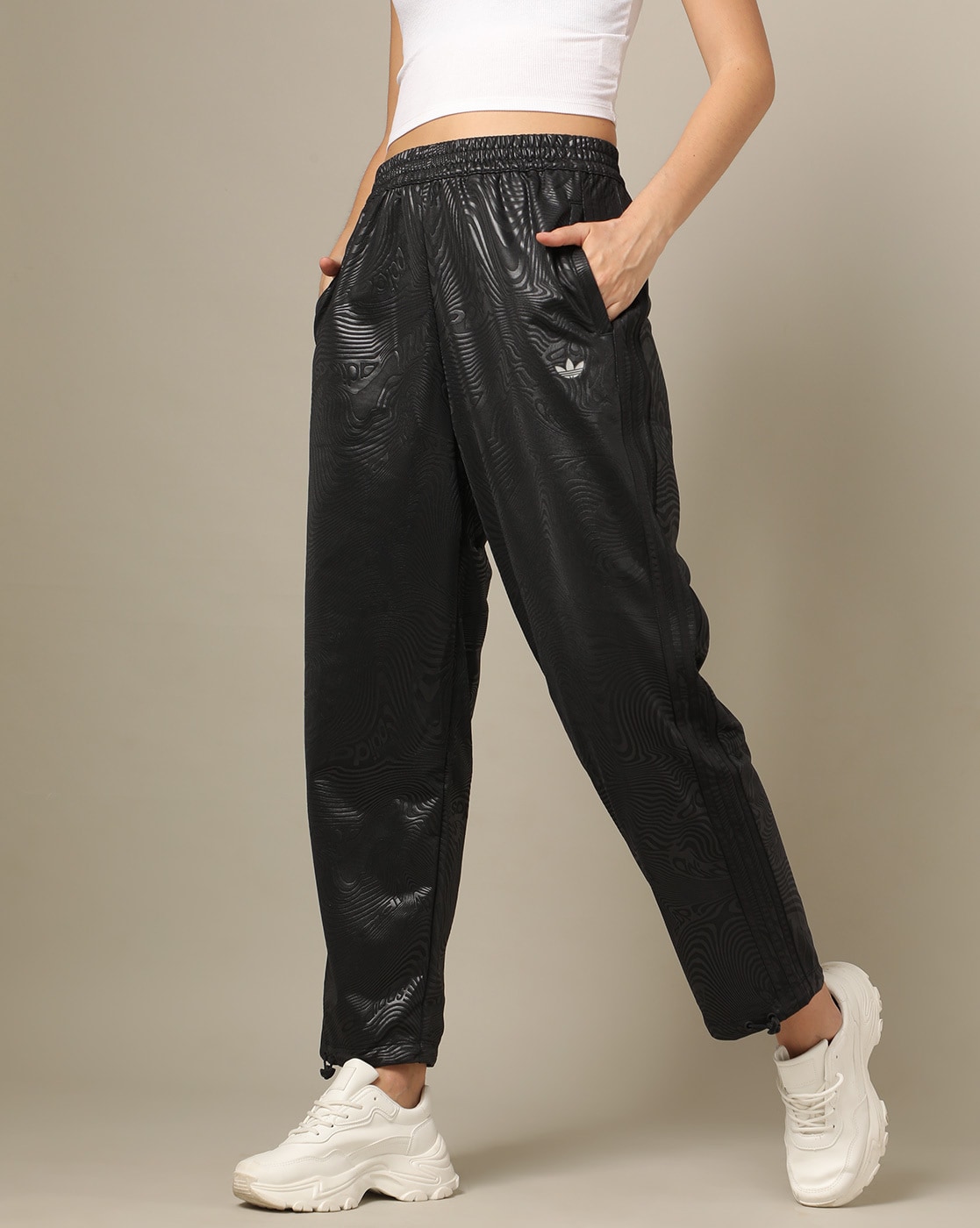 Buy Adidas Originals Black Mid Rise Track Pants for Women Online @ Tata CLiQ
