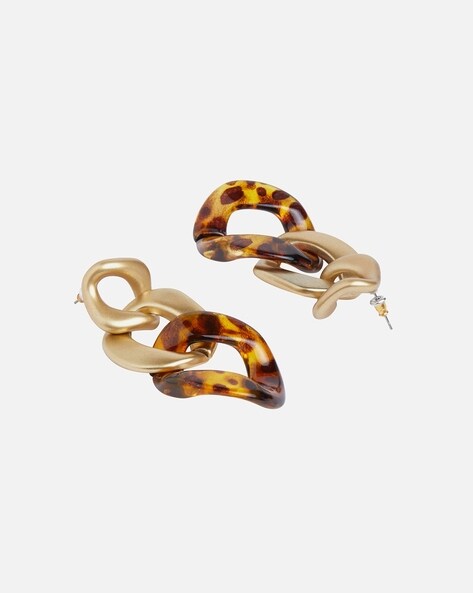 Leopard Teardrop Leather Earrings – Aha Crafted