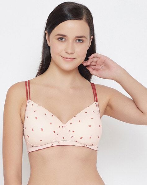 Clovia Micro Print Non-Padded Non-Wired Bra