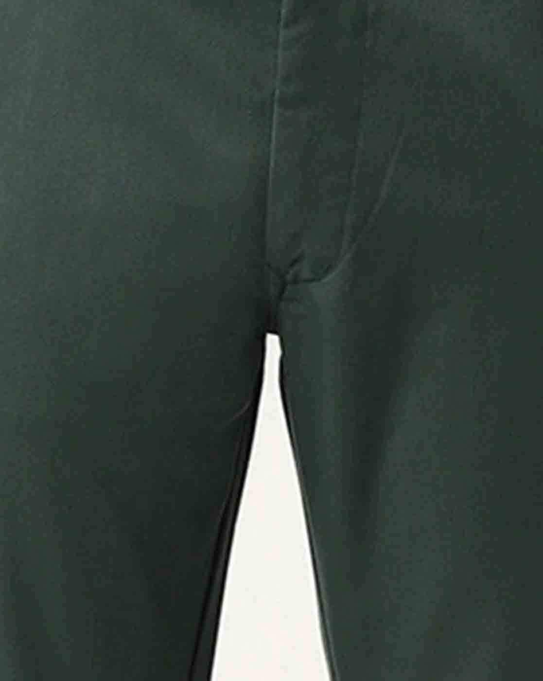 Classic Glamorous Women Dark Green Trousers BY KOLI FASHIONS Trousers &  Pants