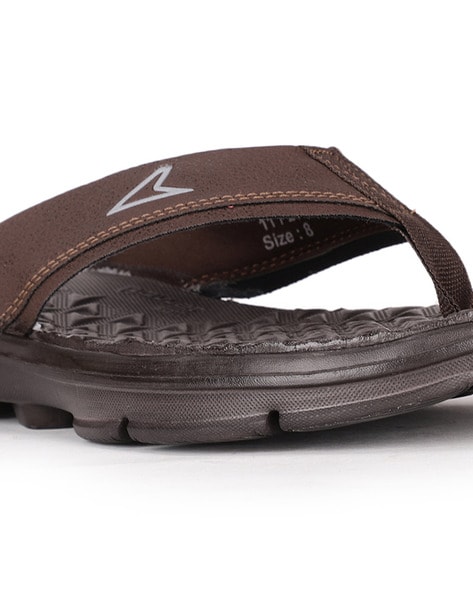 Buy Brown Flip Flop Slippers for Men by POWER Online Ajio