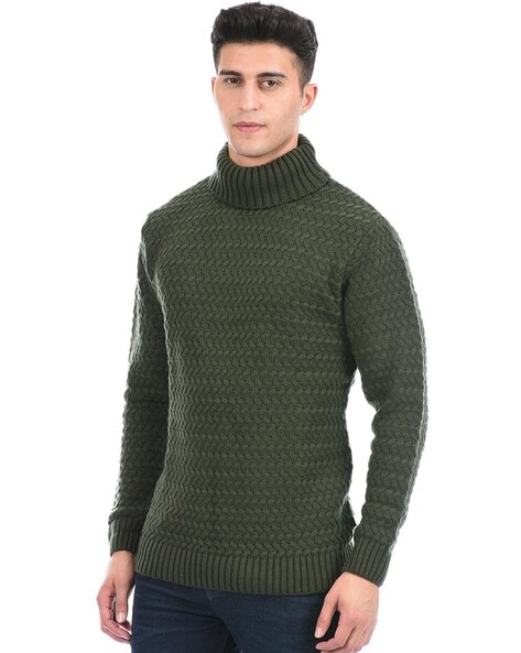 Mens funnel sales neck pullover