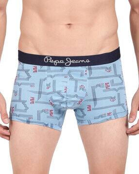 pepe jeans Graphic Print Trunks with Elasticated Waistband-picture-27