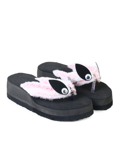 Fur Flip Flops - Buy Fur Flip Flops online in India