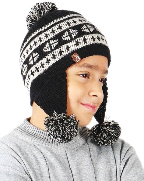 Buy Black Caps Hats for Boys by Bharatasya Online