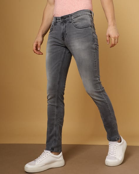 SPYKAR Men Mid-Wash Low-Rise Skinny Fit Narrow Leg Jeans