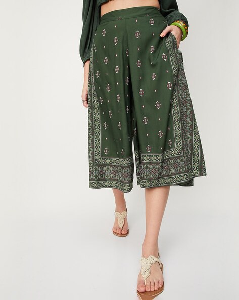 Buy Green Trousers & Pants for Women by MAX Online