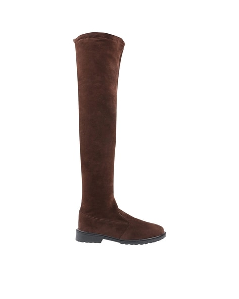 Girls brown outlet knee high boots