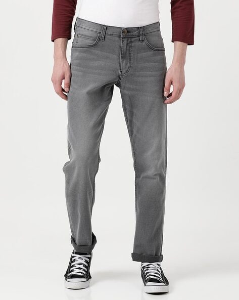 Lee Heavy-Wash Mid-Rise Jeans