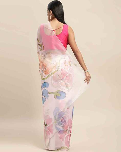 White Saree Blouse - Buy White Saree Blouse online in India
