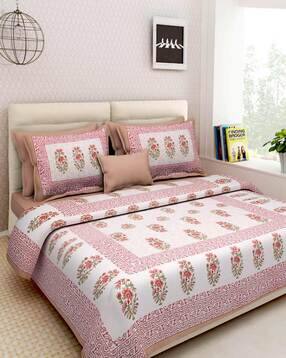 uniqchoice 120 TC Printed Double Bedsheet with Pillow Covers-picture-45