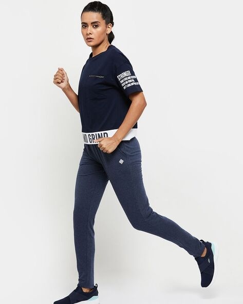 Buy Blue Track Pants for Women by max Online