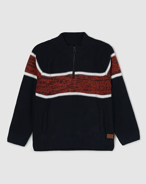 Buy Navy Blue Sweaters Cardigans for Boys by MAX Online