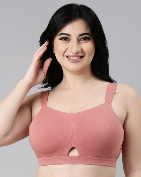 Buy Enamor Women's Cotton Non-Wired Padded Bra at