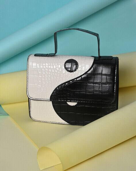Haute Sauce Colour-Block Sling Bag with Detachable Strap