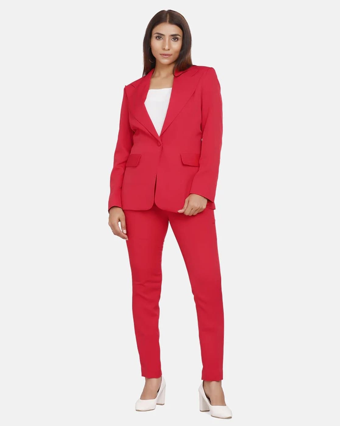 red suit womens