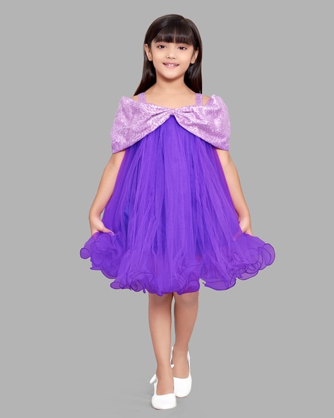 Purple store frock online