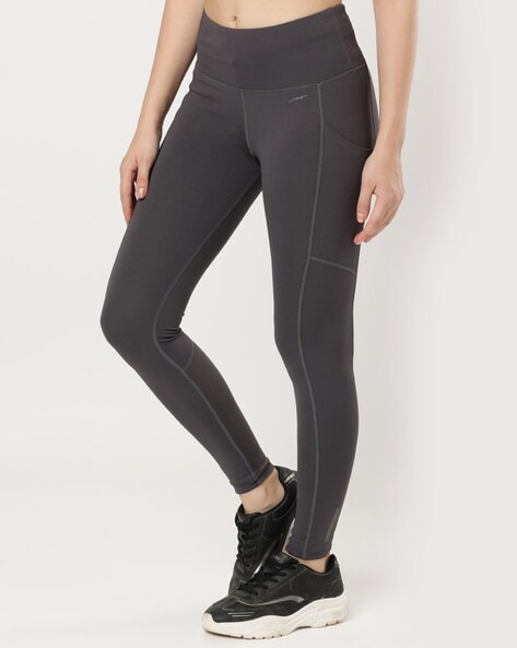 MW38 Microfiber Elastane Stretch Performance Leggings with Breathable Mesh  and Stay Dry Technology