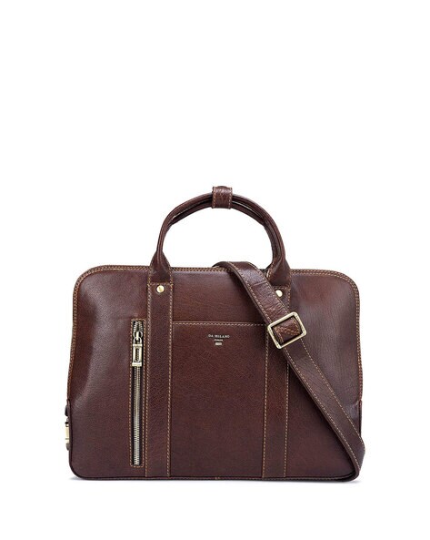 Buy Brown Laptop Bags for Men by Da Milano Online Ajio