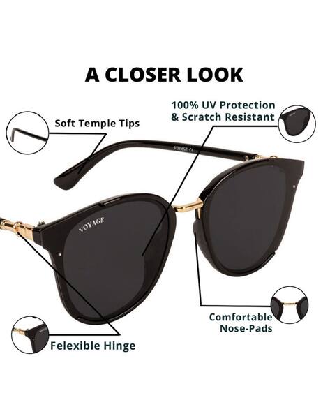 B6101 UV-Protected Cat-Eye Sunglasses