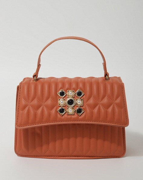 Buy Orange Handbags for Women by Lulu Sky Online Ajio