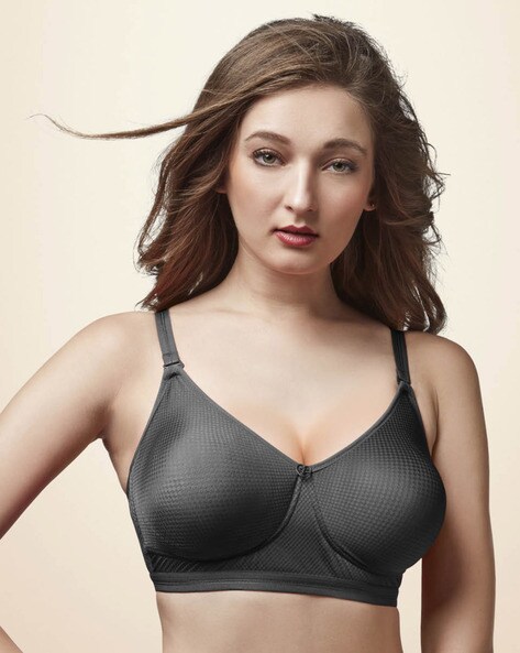 Buy Trylo Padded Non-Wired Full Coverage T-Shirt Bra - Blue at Rs.840 online