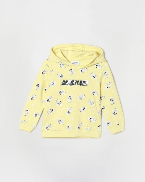 Mickey Mouse Junior's Graphic Print Hoodie