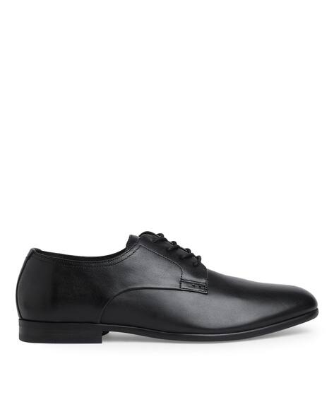Genuine Leather Lace-Up Shoes