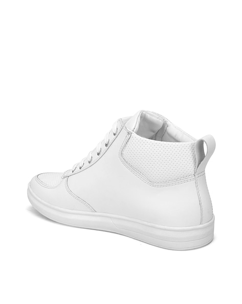Top 126+ white ankle length sneakers super hot