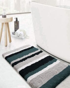 luxehome international Striped Rectangular Bath Mat-picture-24