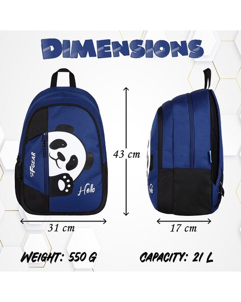 Panda Kids Backpack Navy