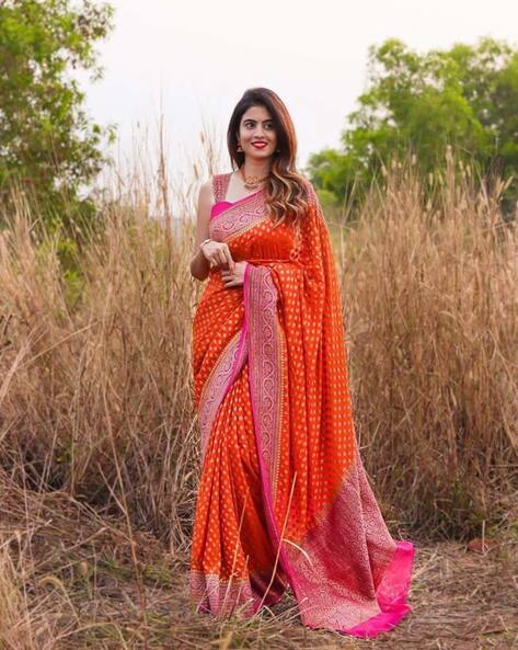 WOMENIA FASHION Party Wear Gorgeous Vichitra Silk Saree With Digital Print  And Sequence Work, 5.5 m (separate blouse piece) at Rs 850 in Dadhel