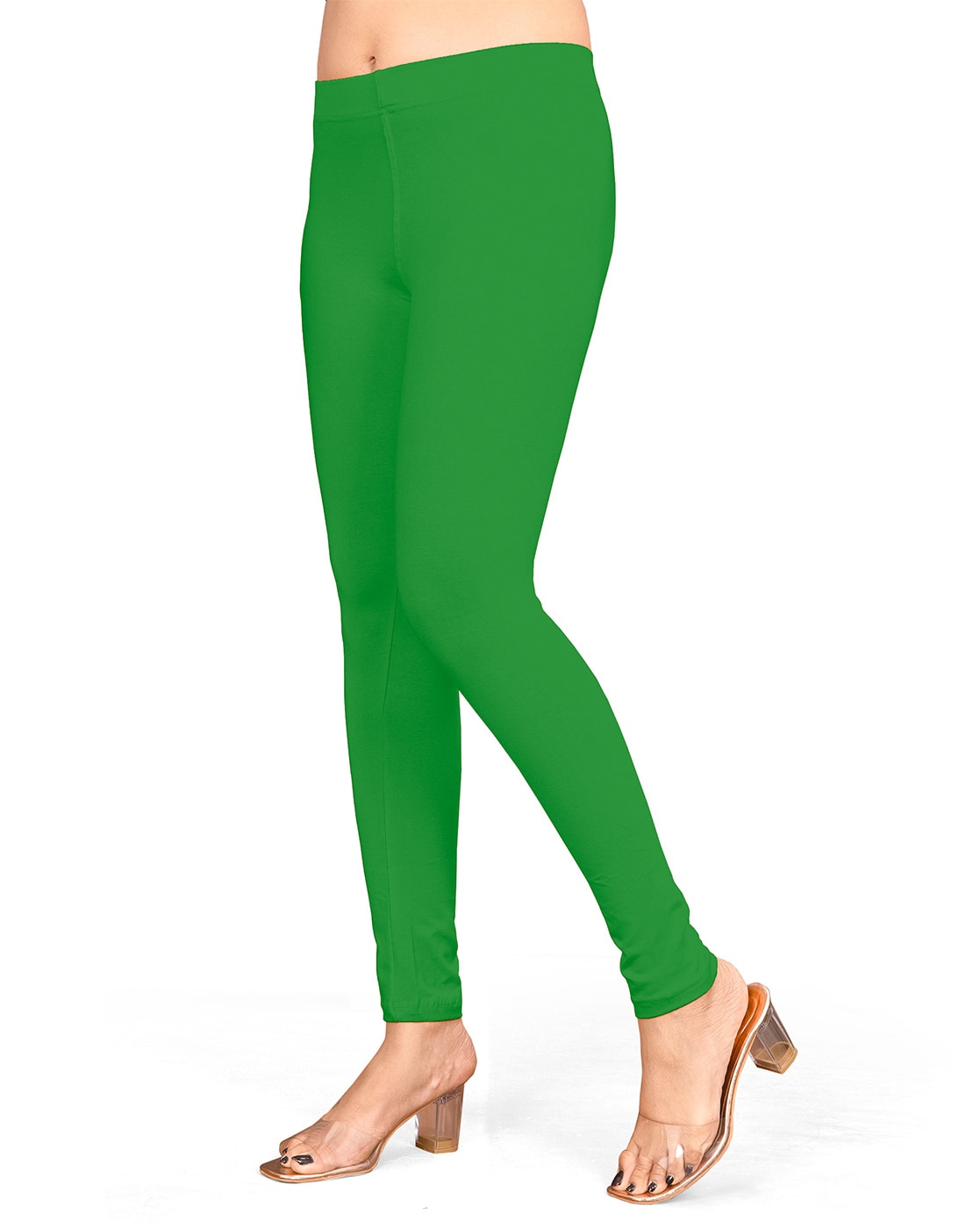 Buy online Green Cotton Leggings from Capris & Leggings for Women by  Anekaant for ₹299 at 14% off | 2024 Limeroad.com