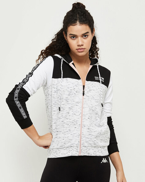 Zip Front Bomber Hooded Jacket