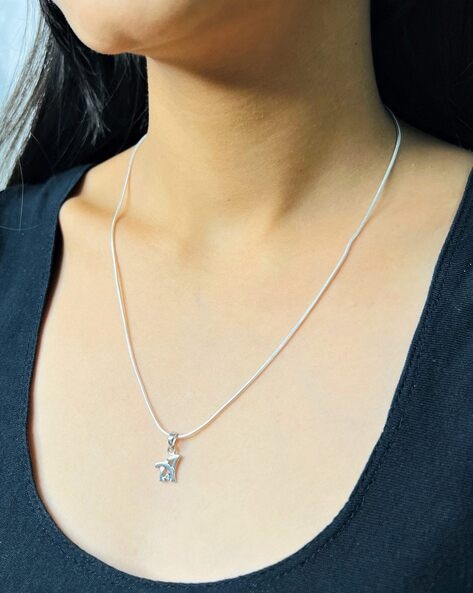 Buy Silver Necklaces Pendants for Women by Arte Online Ajio