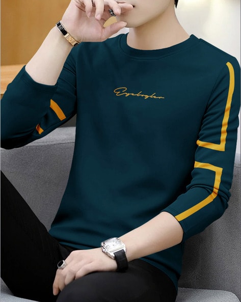 Regular Fit Striped Crew-Neck T-Shirt