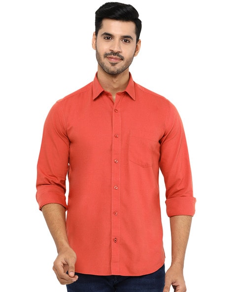 red color shirts for mens