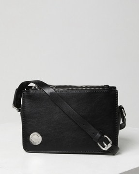 KENDALL + KYLIE Silver Crossbody Pouch Messenger Bag