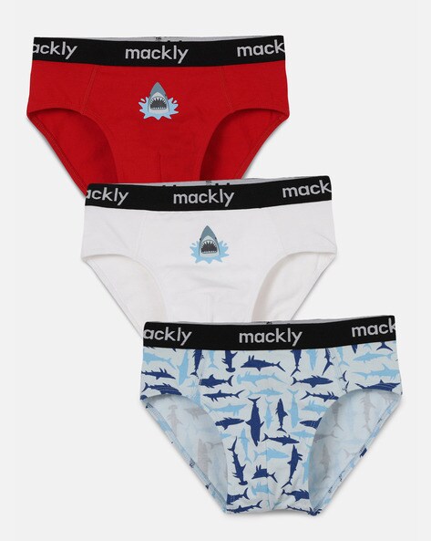 Buy Multicoloured Briefs for Boys by MACKLY Online