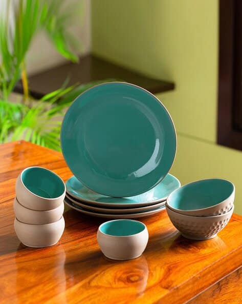 Earthen Hand-Glazed Ceramic Dinner Set