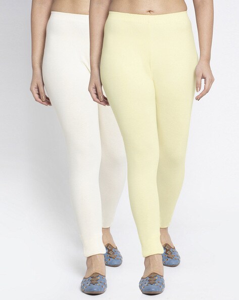 Buy Nikita Women's Half-White Color Leggings at Amazon.in
