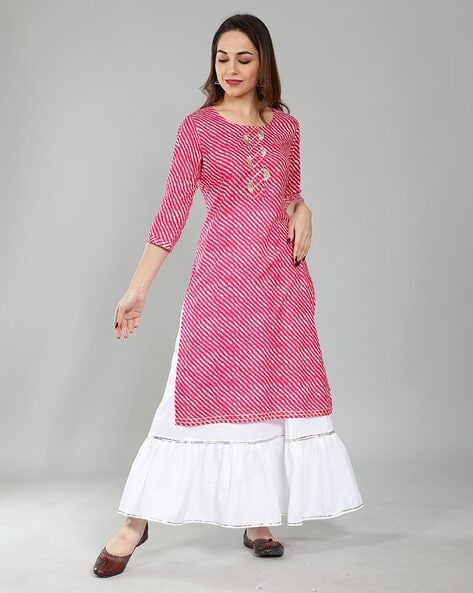 Buy Splendid Multi Color Cotton Digital Printed Designer Full Stitched Kurti  For Ladies | Lehenga-Saree