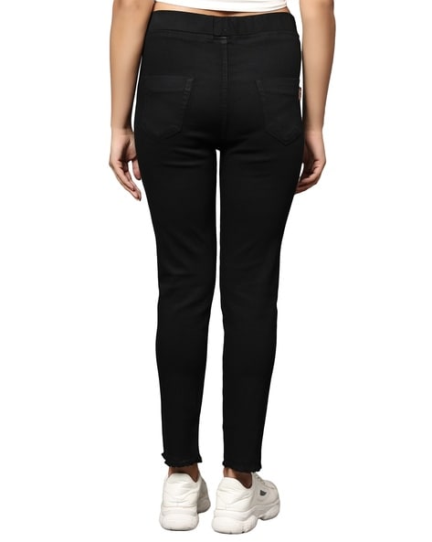 Relaxed Fit Jeggings with Elasticated Waist