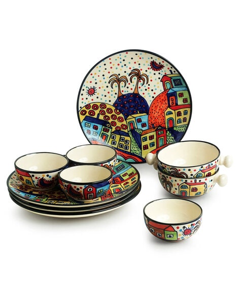 hand painted dinnerware sets