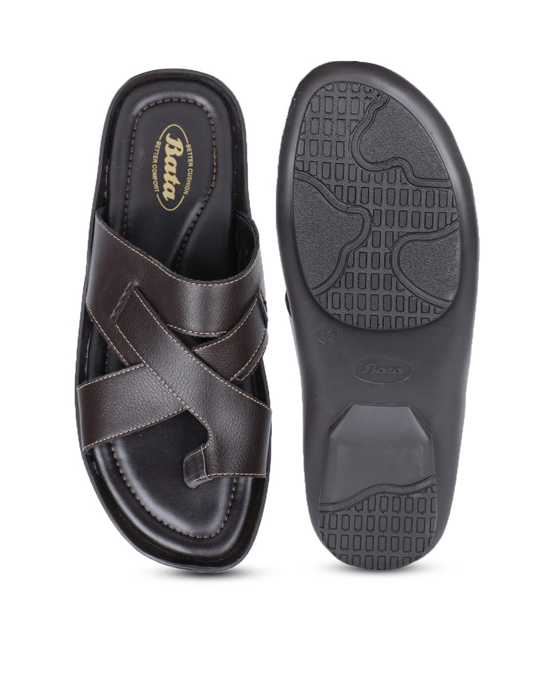 Buy Hush Puppies by Bata Charles Black Cross Strap Sandals for Men at Best  Price @ Tata CLiQ