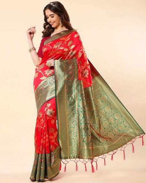 Banarasi Soft Silk Saree Saree Length: 5.5 Meter Blouse Length: 0.8 Meter  at Rs 399 | Banarasi Sarees in Surat | ID: 2852586899388