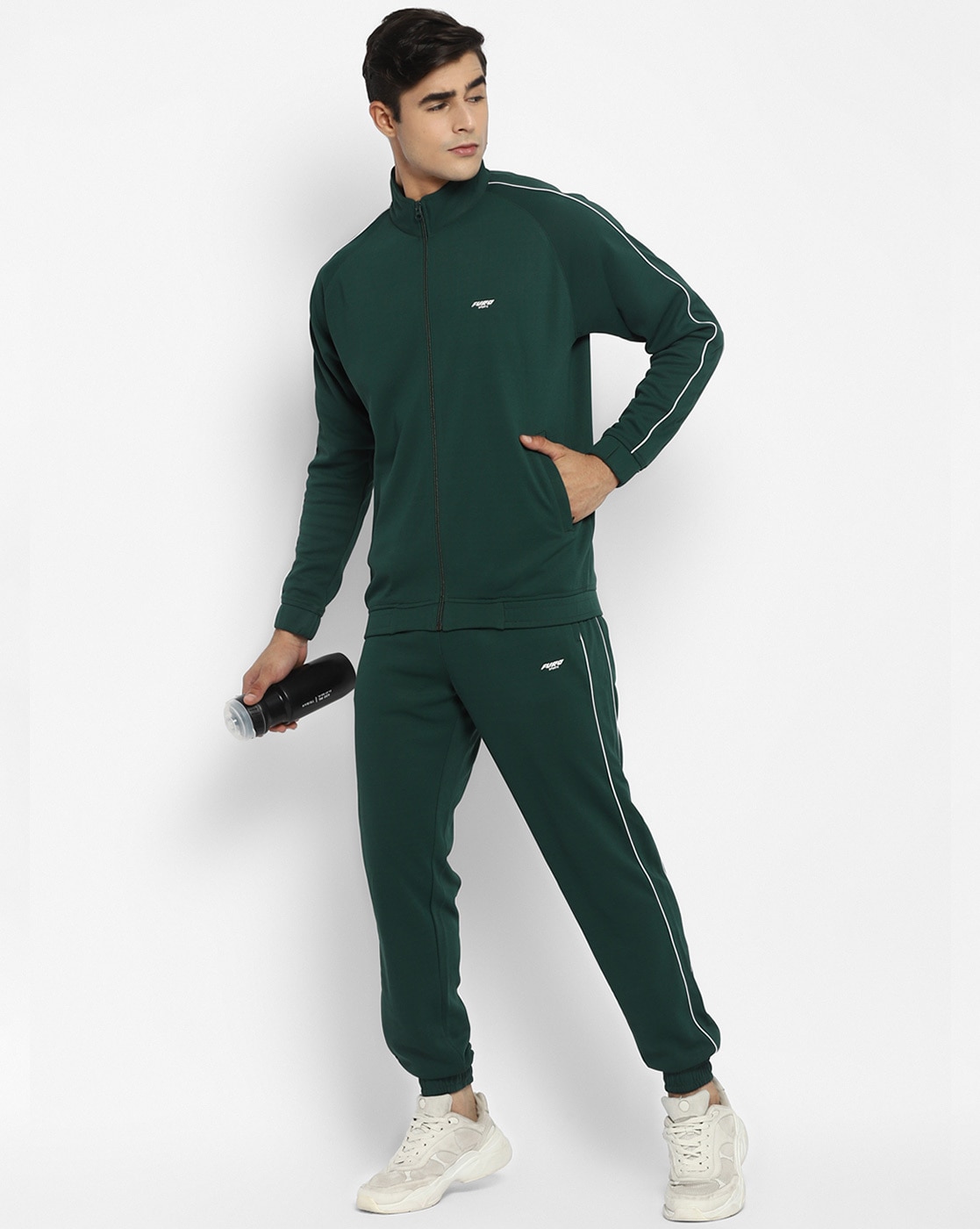 Nike dark cheap green tracksuit