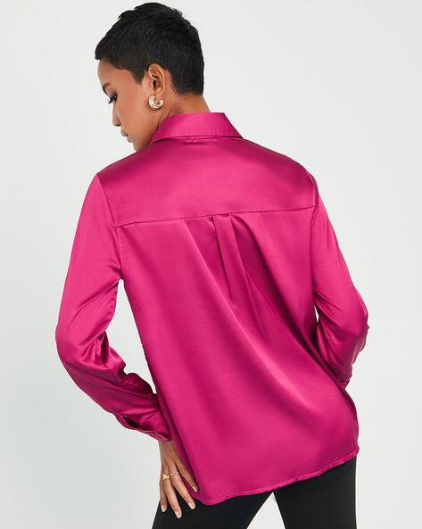 Buy Burgundy Shirts for Women by Styli Online | Ajio.com