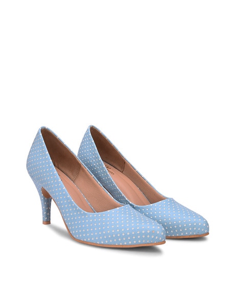 Pelle Albero Polkadot Print Kitten Heels